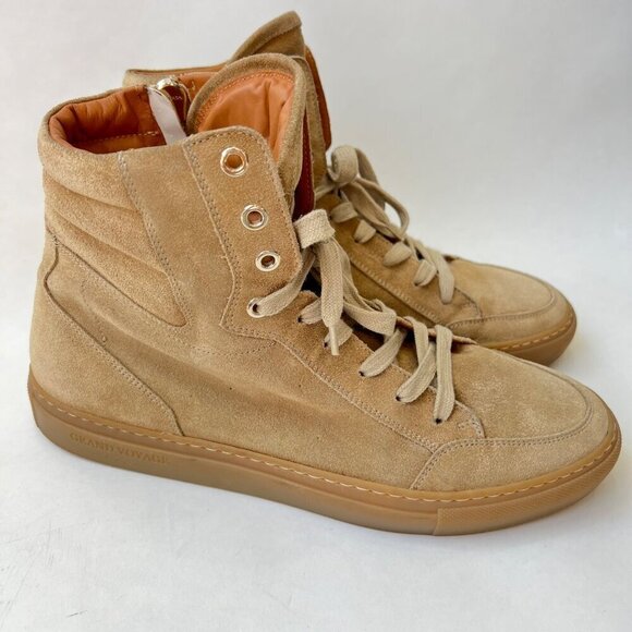 The Grand Voyage Belmondo High suede lace up boots, Tan, Size 10 - Picture 2 of 14